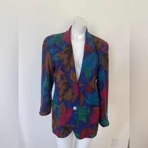 Vintage perry Ellis portfolio wool blazer